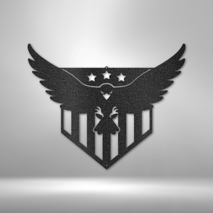 Swooping Eagle - Steel Sign