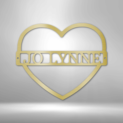 Mother's Love Monogram - Steel Sign