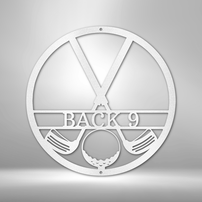 Golf Club Monogram - Steel Sign